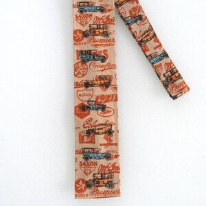 Rooster Vintage Flat/Square End Cotton Tie